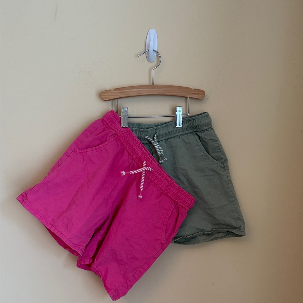 Kids Pink and‎ Green Shorts Bundle Sz 7/8